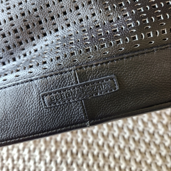 BCBG Max Azria Black Leather Purse - Picture 4 of 6